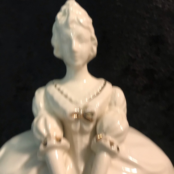 Vintage Powder container / jar figural woman Beautiful Glamour - Picture 5 of 11
